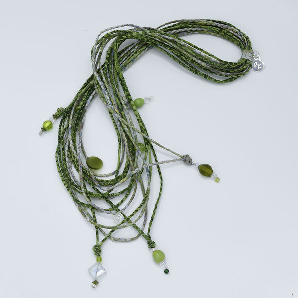 The Terry Beaded Batik Necklace