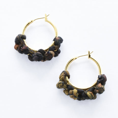 artisan hand crafted hoop earrings 